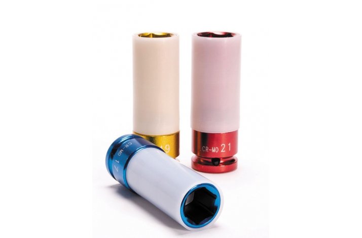 1/2" HJULTOPPE 3 STK. 17-19-21mm.