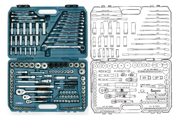 1/4+3/8+1/2 TOPNGLEST/STJ.GAFF. MM/SAE