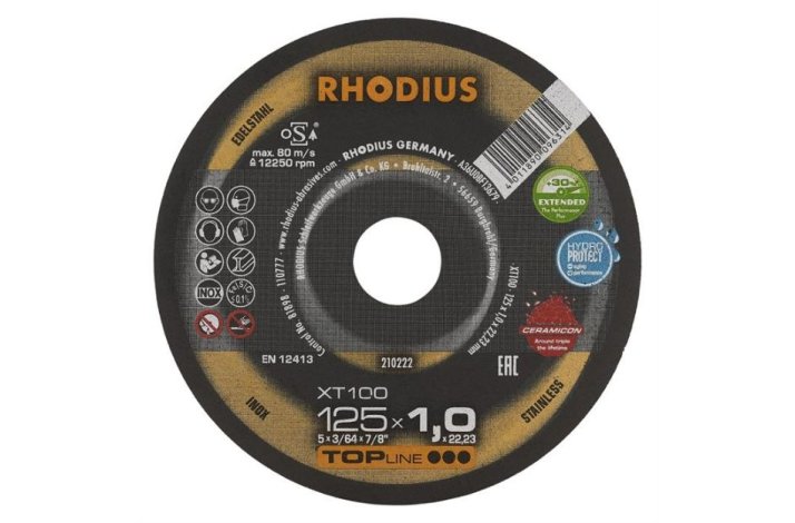 A Skreskive 125x1,0mm Rustfri