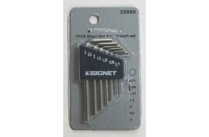 Signet Umb. L-ngler 0,7-3,0mm / 7-dele