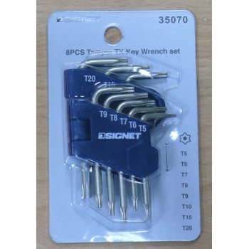 Signet Torx L-ngler T5-T20 / 8-dele