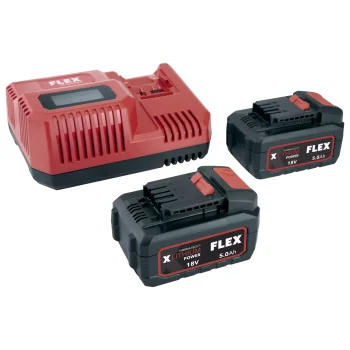Flex batteripakke+lader 2x5,0Ah