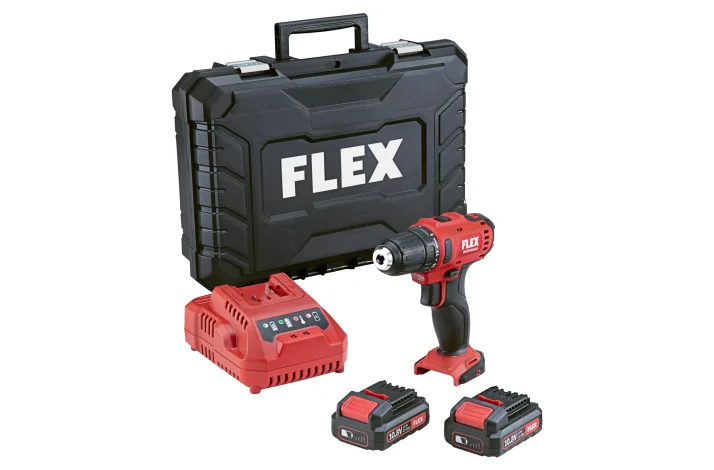 Flex Akku skruemaskine 10,8V 2x2,5Ah.+lader